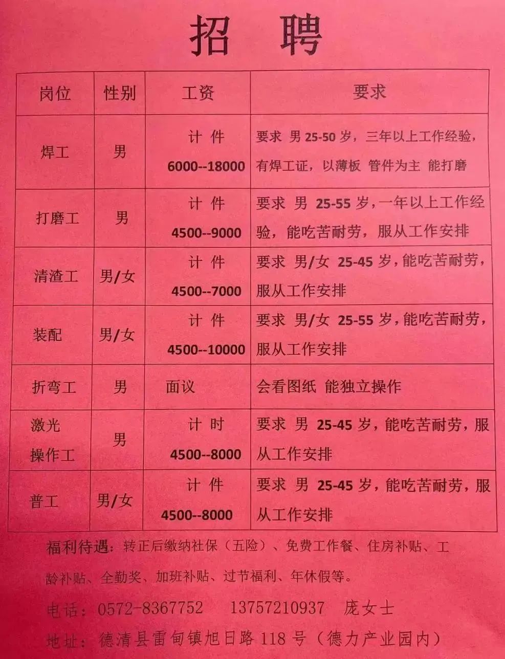 小口子村委会最新招聘公告发布